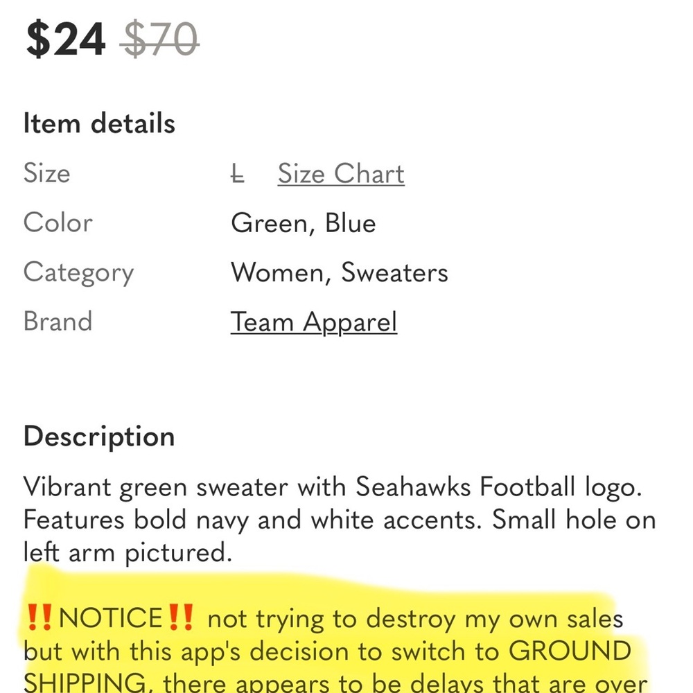 Seller Warning - Picture 5 of 5